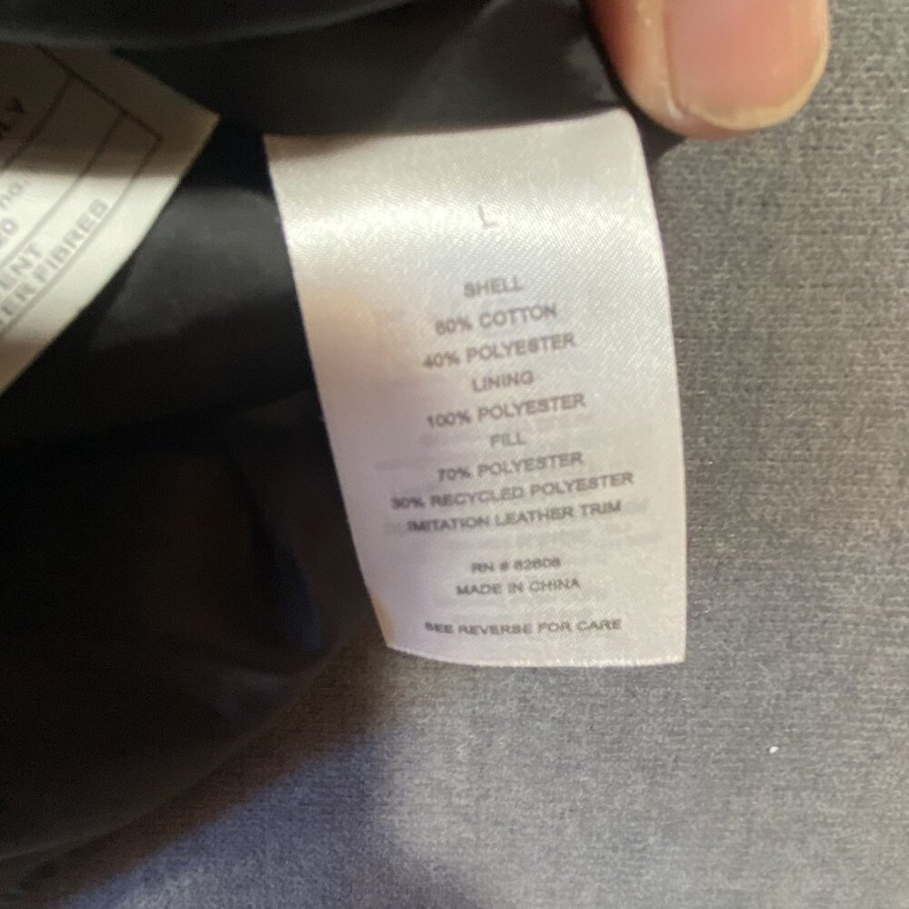 Mens Rugged Elements Dark Gray Jacket Snap Button… - image 3